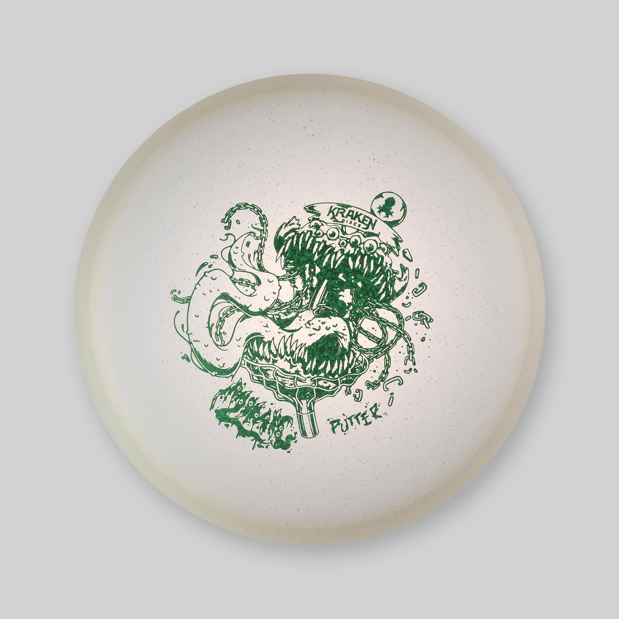 Mimic Transparent Glow in the Dark Jelly Putter with Green Foil